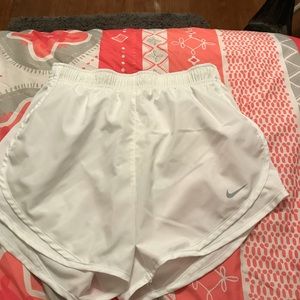 NIKE RUNNING SHORTS all white